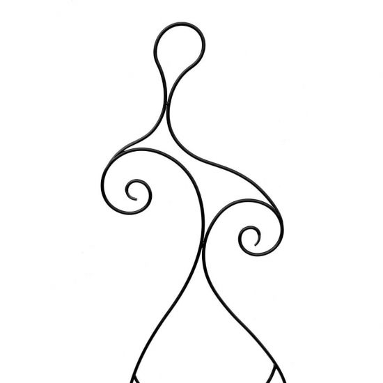 DanDiBo Plant Support Climbing Trellis Metal Black 140 cm Ground Spike Woman Lora Garden Stake Trellis Climbing Plants Flower Holder Garden Column Plants