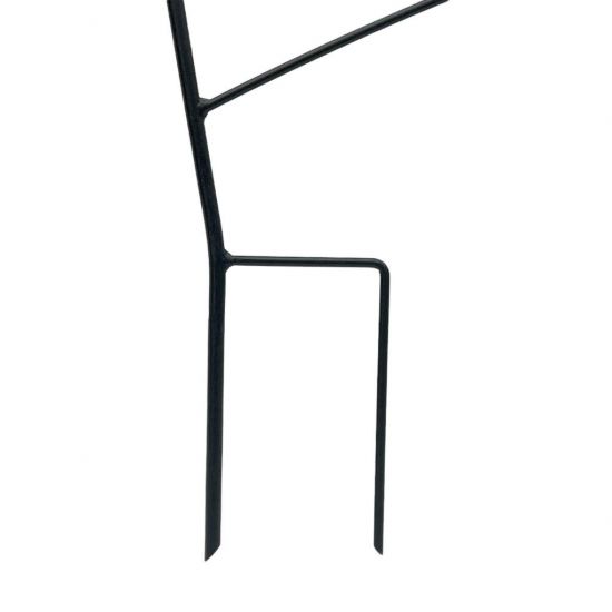 Plant Support Climbing Support Metal Black 150 cm Ground Spike Sail Garden Stake Trellis Climbing Plants Flower Holder Garden Flower Plants