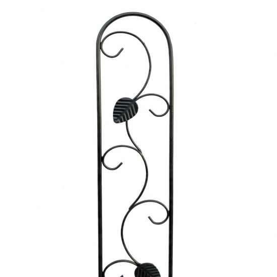 DanDiBo Plant Support Climbing Trellis Metal Black Slim 150 cm Ground Spike 96249 Garden Stake Trellis Climbing Plants Flower Holder Garden Column Plants