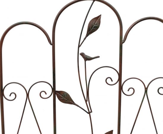DanDiBo climbing aid metal trellis 120 cm 93993 climbing aid ground plug flower holder climbing column