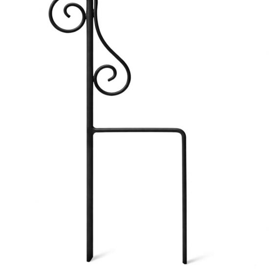 DanDiBo Rankhilfe Rankgitter Metall 145 cm Kletterhilfe Pflanzengitter Kletterpflanzen Erdspieß Bodenstecker 2 Halter Blumenhalter Ranksäule