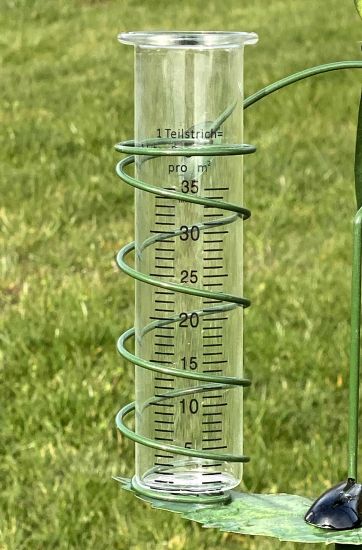 DanDiBo Regenmesser Glas 15 cm [bis 35 mm/m²] 556660 - Ersatzglas für Niederschlagsmesser Wetterfrosch, Eule, Hase, Schnecke, Schildkröte, Grashüpfer, Vogel