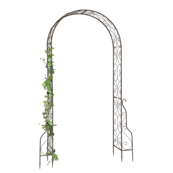 DanDiBo Metal Rose Arch, Stable, 160 cm Wide, Climbing Arch 96025, Garden Arch, Gateway Arch, Round Arch, Plant Arch, Solid, Weather-Resistant Garden Trellis