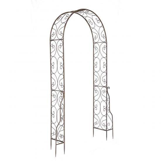 DanDiBo Metal Rose Arch, Stable, 160 cm Wide, Climbing Arch 96025, Garden Arch, Gateway Arch, Round Arch, Plant Arch, Solid, Weather-Resistant Garden Trellis