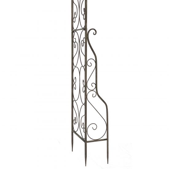 DanDiBo Metal Rose Arch, Stable, 160 cm Wide, Climbing Arch 96025, Garden Arch, Gateway Arch, Round Arch, Plant Arch, Solid, Weather-Resistant Garden Trellis