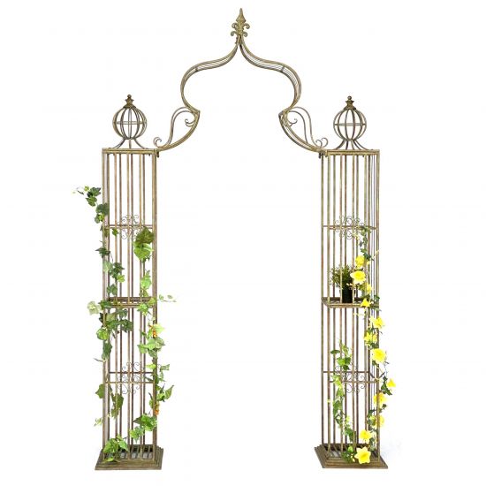 Rosenbogen aus Metall Stabil Rankbogen 275x170 cm 93969 Gartenbogen Torbogen Rundbogen Garten Rankhilfe Bogen