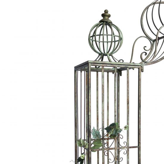 Rosenbogen aus Metall Stabil Rankbogen 275x170 cm 93969 Gartenbogen Torbogen Rundbogen Garten Rankhilfe Bogen