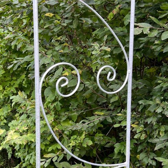 Preview: DanDiBo Rose Arch Metal Stable Galvanized 120 cm Wide Climbing Arch 96518 Garden Arch Gateway Round Arch Plant Arch Solid Hot-Dip Galvanized Garden Weatherproof Wrought Iron