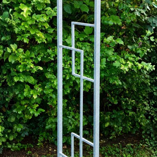 DanDiBo Metal Rose Arch Stable Galvanized 150 cm Wide Trellis Arch 96524 Garden Arch Gate Arch Round Arch Plant Arch Solid Hot-Dip Galvanized Garden Weatherproof Solid Iron
