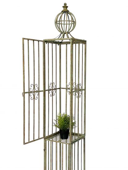 DanDiBo Rosensäule Rosenturm Rankhilfe Metall 230 cm Ranksäule 93970 Rankgitter Rosen Säule Garten