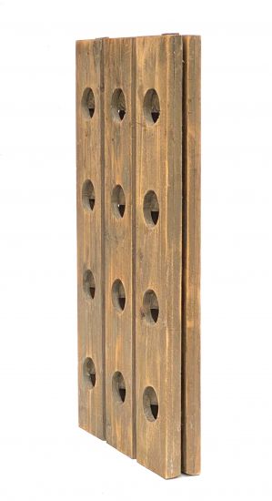 DanDiBo shaking board wine rack Bottle rack for 24 bottles made of wood 96171 natural vintage dark