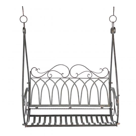 DanDiBo Outdoor Hanging Swing Bench for 2 People, Garden Swing without Frame, Model 1868, Metal Hanging Bench with Chain, Weather-Resistant
