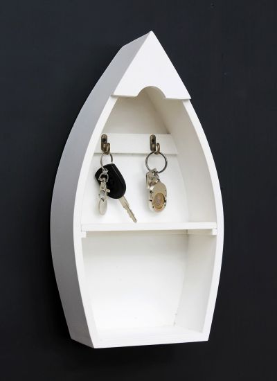 Key board with shelf Boot 93542-XL Key hook Wall shelf 38 cm Key strip Key box