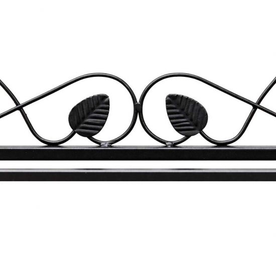 DanDiBo Schuhregal Schmal Platzsparend Schuhschrank 92cm 21236 Mi-2 Metall Schwarz Klein Shoe Rack Schuh Regal Schuhorganizer