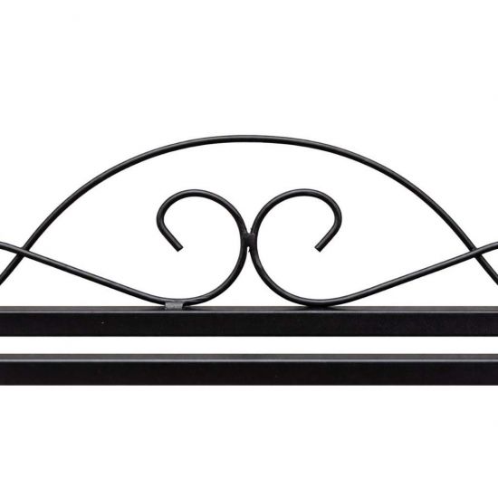 DanDiBo Schuhregal Schmal Platzsparend Schuhschrank 92cm 21236 Mi-2 Metall Schwarz Klein Shoe Rack Schuh Regal Schuhorganizer