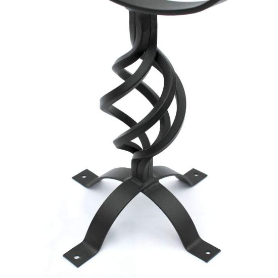 Preview: DanDiBo Sonnenuhr Garten Groß Gartenuhr Wetterfest Outdoor Metall Schwarz Schmiedeeisen Deko Wetterfest 70 cm Uhr Deko