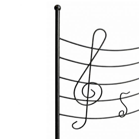 Preview: DanDiBo Garden Fence 50 cm Height 80 cm Width Metal Pond Fence Fence Panels Mobile Fence Melody Black Trellis Plant Support