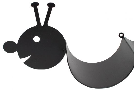 DanDiBo Toilettenpapierhalter Raupe WC Ersatzrollenhalter Wandmontage Schwarz Metall Papierhalter Rollenhalter