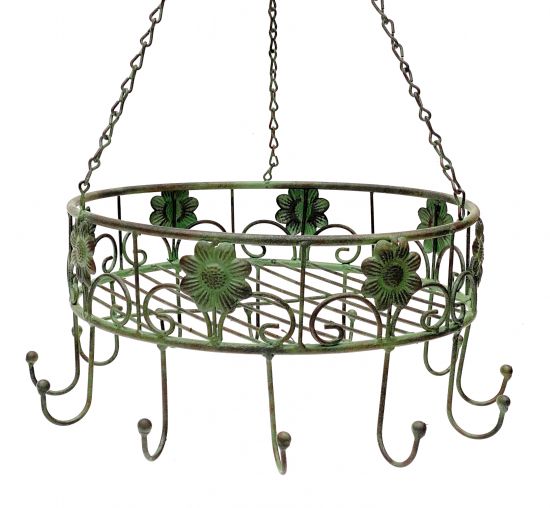 DanDiBo Topfhänger 96006 Pfannenhänger D-39 cm Deckenregal Hängeregal Hänger Wurstkrone