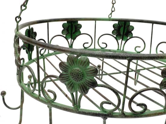 DanDiBo Topfhänger 96006 Pfannenhänger D-39 cm Deckenregal Hängeregal Hänger Wurstkrone
