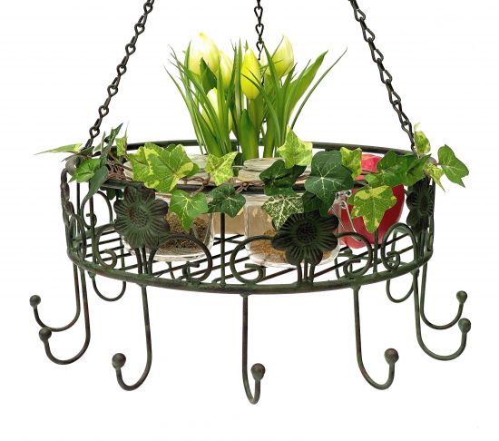 DanDiBo Topfhänger 96006 Pfannenhänger D-39 cm Deckenregal Hängeregal Hänger Wurstkrone