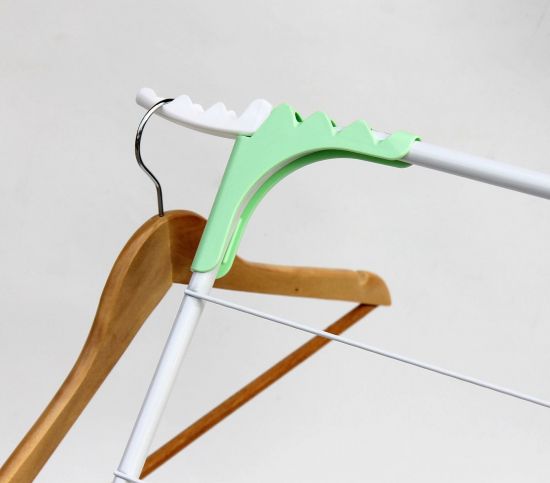 DanDiBo Clothes horse tower foldable 2 levels Stand dryer 93919 Clothes dryer Clothes tower Foldable Narrow Metal without castors Space-saving Foldable