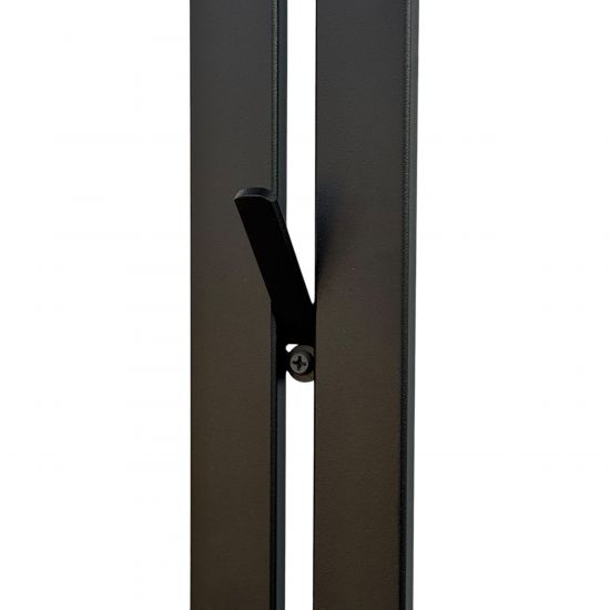DanDiBo Wandgarderobe Schwarz Metall 2er Set Modern 96779 Garderobe Wand mit Haken Garderobenleiste Hakenleiste Garderobenhaken