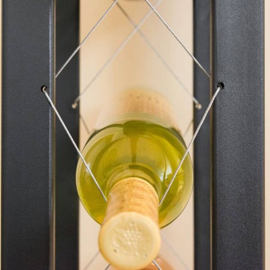 DanDiBo Wine Rack Bottle Rack Freestanding Pit 100 cm Black Metal Wine Stand Wine Bottle Holder Slim Wine Rack Bottle Holder