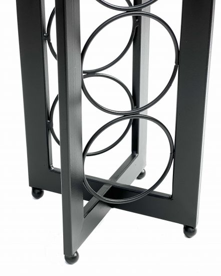 DanDiBo Design Weinregal Metall Schwarz Stehend 96323 X 80 cm Flaschenregal Flaschenständer Flaschenhalter Wein Regal