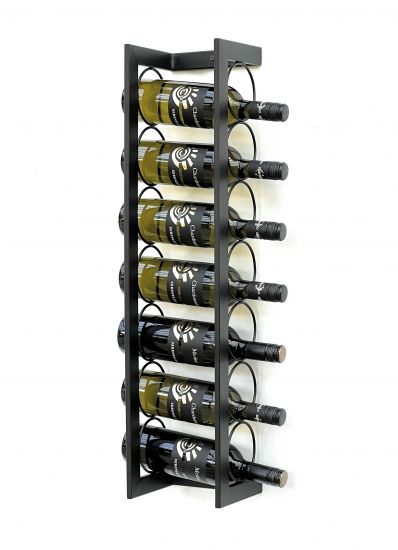 Weinregal Welle 58 cm aus Metall für 7 Flaschen Flaschenständer Wandregal 