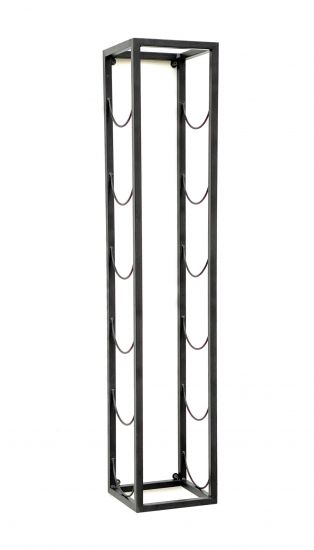 DanDiBo Weinregal Metall Wand 80 cm Schwarz Flaschenregal 96238 Flaschenhalter Wandmontage Modern Wandhalter Wandregal für 6 Flaschen
