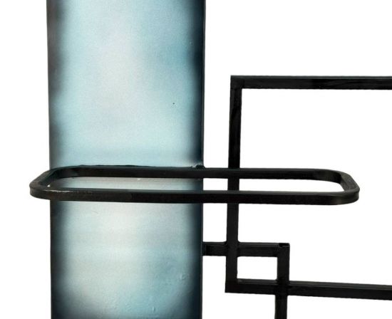 DanDiBo Weinregal Wand Hängend Metall Schwarz Weinflaschenhalter Bar Regal Weinhalter 96618 Design Flaschenregal Wine Rack Weinständer
