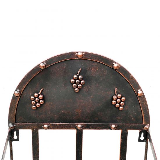 Preview: DanDiBo Weinregal Wand Metall Bronze 96192 Flaschenständer für 9 Flaschen Flaschenregal Flaschenhalter Weinflaschenregal