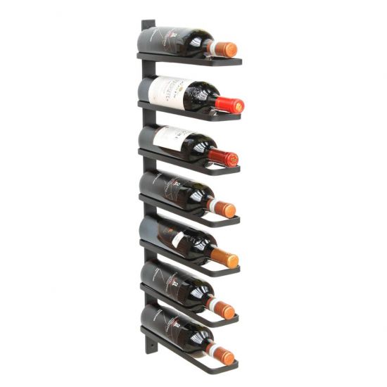 Preview: DanDiBo Weinregal Wand Metall Schwarz 93885  Flaschenregal Weinflaschenhalter Weinhalter Wine Rack