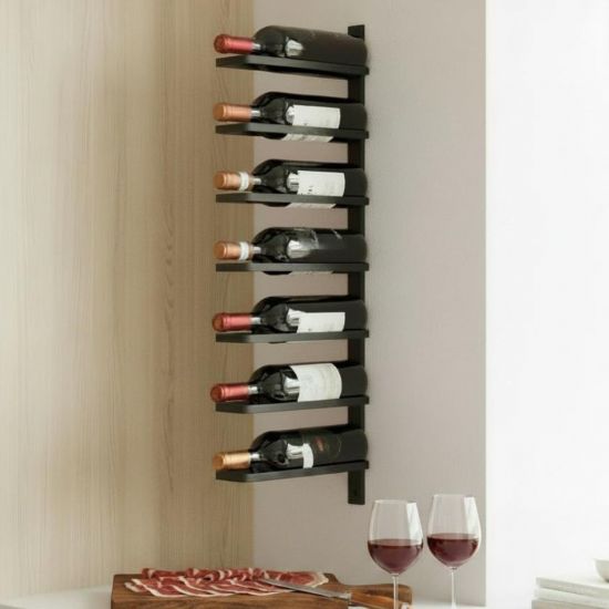 DanDiBo Weinregal Wand Metall Schwarz 93885  Flaschenregal Weinflaschenhalter Weinhalter Wine Rack