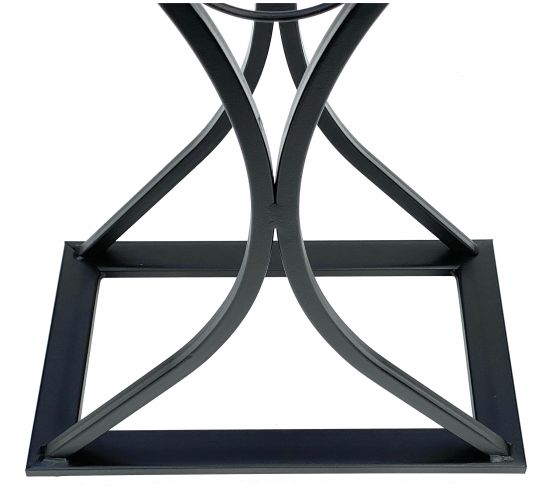 DanDiBo wine rack wine glass design metal black bottle rack standing 100 cm 96211 for 15 bottles wrought iron