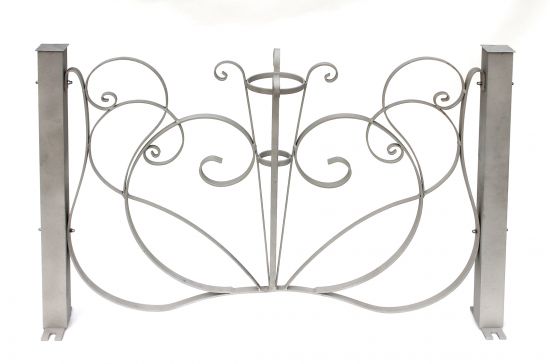 Fence element aluminium garden fence 102 cm Fence elements made of aluminium Fence aluminium fence