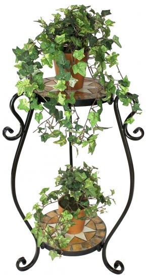 Blumenhocker Merano Mosaik 12019 Blumenständer H-61cm Hocker Pflanzenständer