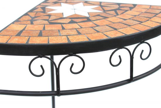 Blumenhocker Merano Mosaik 3er Set 12013 Blumenständer 42, 52 und 62cm Eckregal Hocker