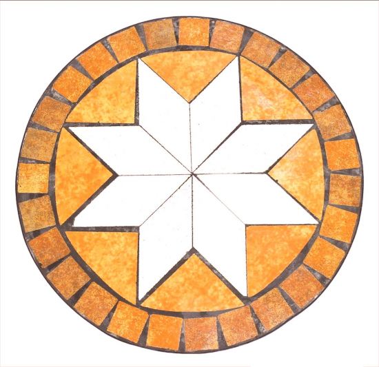 Blumenroller Merano Mosaik 32cm 12025 Blumenhocker Pflanzroller Blumenständer