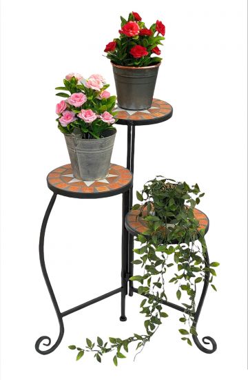 Blumentreppe Merano 12020 Mosaik 55cm Blumenständer Blumenregal Blumenhocker