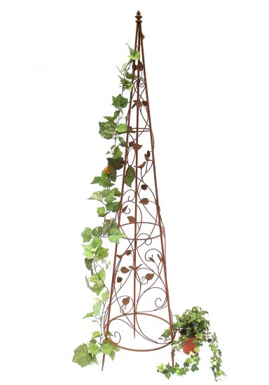 Climbing support pyramid metal 164 cm 082547 Climbing support climbing frame vine obelisk