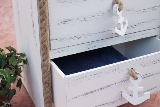 Boat Dresser   412-WH 117cm Bathroom shelf white Shabby Dresser   Bathroom dresser   Bathroom furniture   Shelves