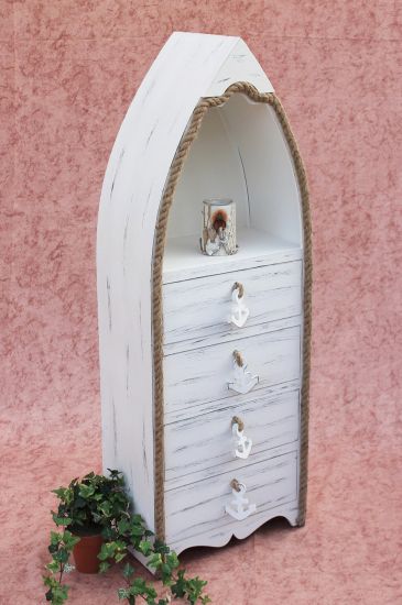 Boat Dresser   412-WH 117cm Bathroom shelf white Shabby Dresser   Bathroom dresser   Bathroom furniture   Shelves