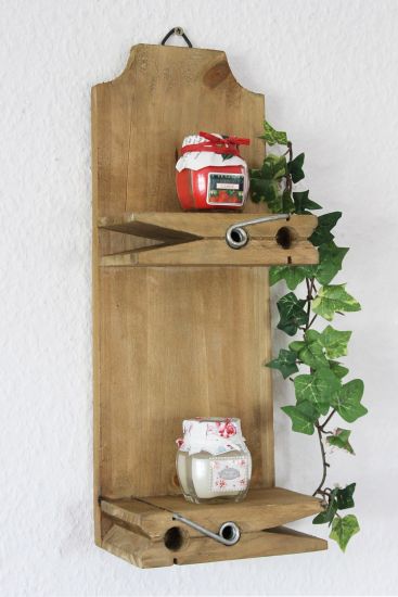 Wallmounted shelves 14B460 Seedbox Clothes peg 39cm Console Kitchen shelf Shelves