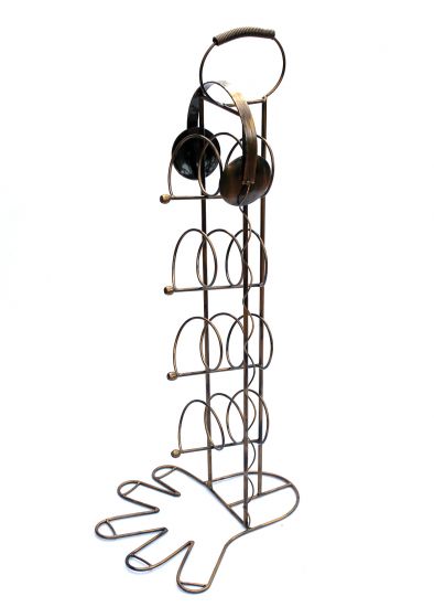 Weinregal 10-0045 Flaschenregal Flaschenhalter aus Metall 93cm Weinständer Regal