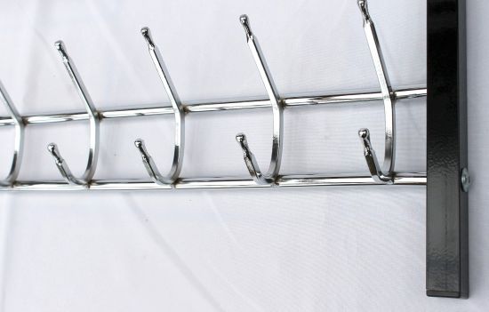 Wandgarderobe mit Hutablage Art.389 Garderobe 70cm Kleiderhaken Wandregal Haken
