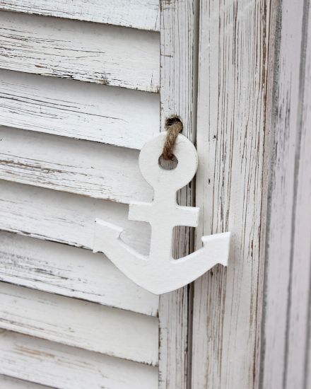 Boat Cupboard 1200012 XL Shelf 123cm Bath room Shelf Shabby Bath room Shelves white Bath room furniture