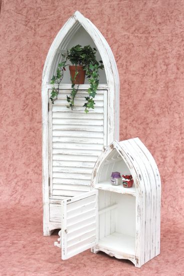 Boat Cupboard 2 pcs Set 120001 Shelf 60 and 123cm Bath room Shelf Shabby Bath room Shelves white