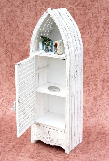 Boat Cupboard 1200012 XL Shelf 123cm Bath room Shelf Shabby Bath room Shelves white Bath room furniture